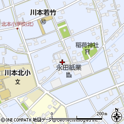 埼玉県深谷市長在家198周辺の地図