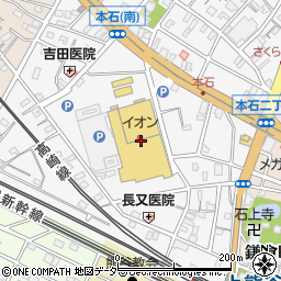 ダイソーイオン熊谷店周辺の地図