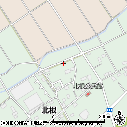 埼玉県深谷市北根周辺の地図