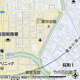 埼玉県行田市栄町21-21周辺の地図