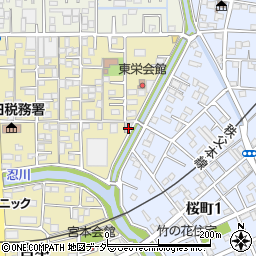 埼玉県行田市栄町21-25周辺の地図