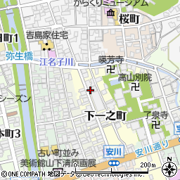 岐阜県高山市下一之町59周辺の地図