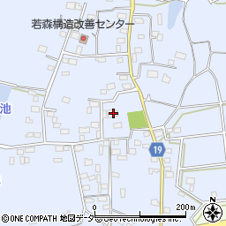 茨城県つくば市若森1301周辺の地図