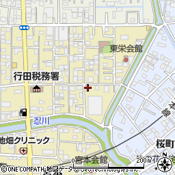埼玉県行田市栄町21-16周辺の地図