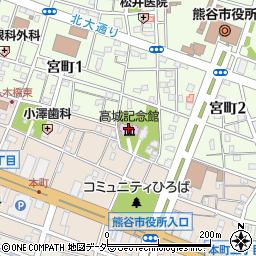 高城記念館周辺の地図