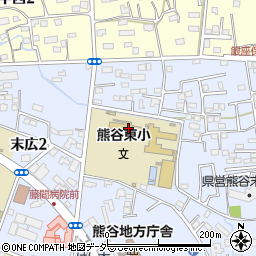 熊谷市立熊谷東小学校周辺の地図
