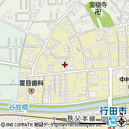埼玉県行田市栄町4-34周辺の地図