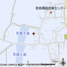 茨城県つくば市若森1340周辺の地図