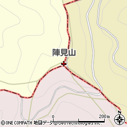 陣見山周辺の地図