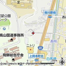 岐阜県高山市下岡本町1381周辺の地図