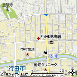 埼玉県行田市栄町14-1周辺の地図