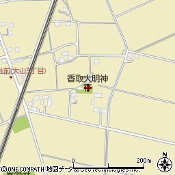 香取大明神周辺の地図