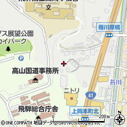 岐阜県高山市下岡本町1375周辺の地図