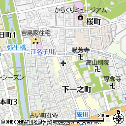 岐阜県高山市下一之町52周辺の地図