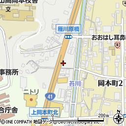 岐阜県高山市下岡本町1435周辺の地図