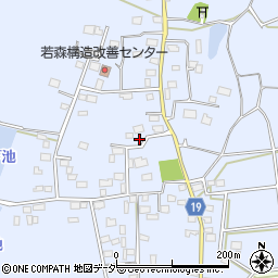 茨城県つくば市若森1304周辺の地図