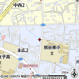 タイムズ熊谷末広２丁目駐車場周辺の地図