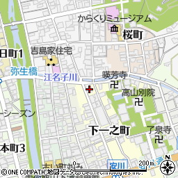 岐阜県高山市下一之町50周辺の地図