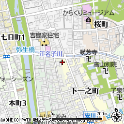 岐阜県高山市下一之町44周辺の地図