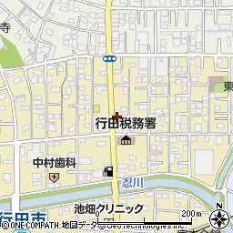 埼玉県行田市栄町16-11周辺の地図