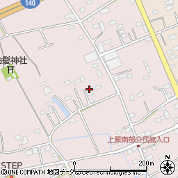 埼玉県深谷市上原296周辺の地図