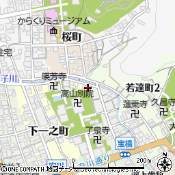 岐阜県高山市下一之町165周辺の地図