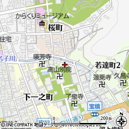 岐阜県高山市下一之町164周辺の地図