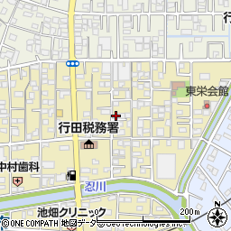 埼玉県行田市栄町周辺の地図