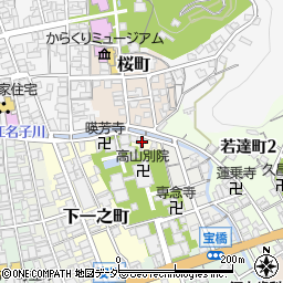 岐阜県高山市下一之町162周辺の地図