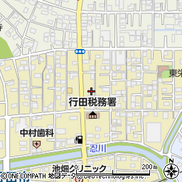埼玉県行田市栄町16-12周辺の地図