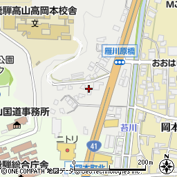 岐阜県高山市下岡本町1458周辺の地図