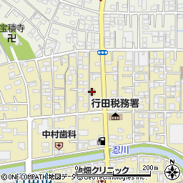 セブンイレブン行田栄町店周辺の地図