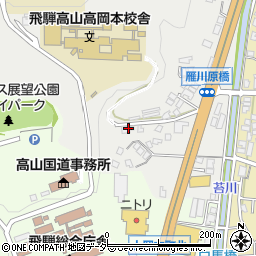 岐阜県高山市下岡本町1396-5周辺の地図