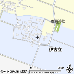 茨城県下妻市伊古立252-3周辺の地図