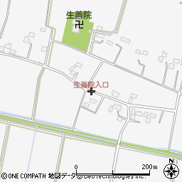 生善院入口周辺の地図