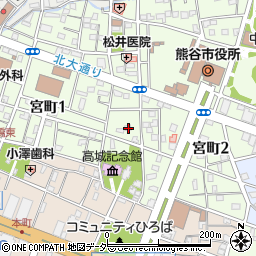 埼玉県熊谷市宮町2丁目87周辺の地図