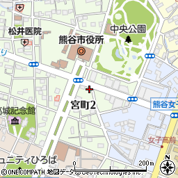 埼玉県熊谷市宮町2丁目140周辺の地図