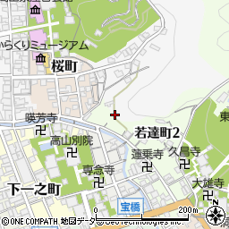 岐阜県高山市左京町191周辺の地図