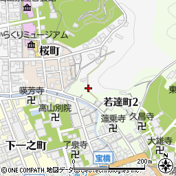 岐阜県高山市左京町191周辺の地図