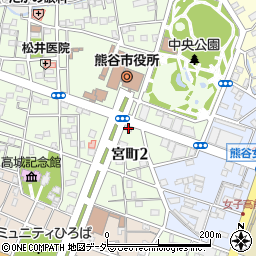 田舎っぺうどん 熊谷市役所前店周辺の地図