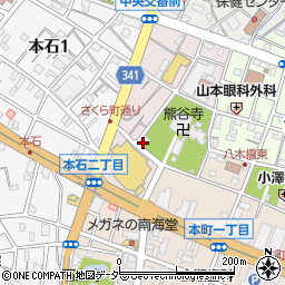 埼玉県熊谷市仲町44周辺の地図