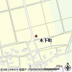福井県福井市木下町周辺の地図