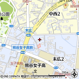 熊谷公舎周辺の地図