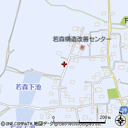 茨城県つくば市若森1229周辺の地図