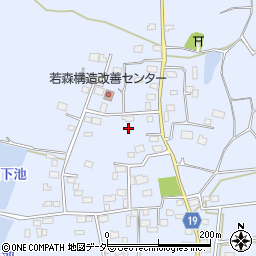 茨城県つくば市若森1262周辺の地図