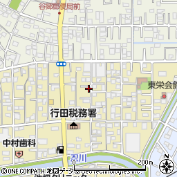 埼玉県行田市栄町16-38周辺の地図