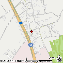 茨城県鉾田市大竹36-1周辺の地図