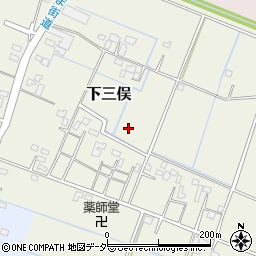 埼玉県加須市下三俣周辺の地図