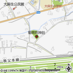 稲荷利神社周辺の地図