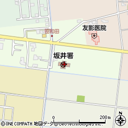 坂井警察署周辺の地図